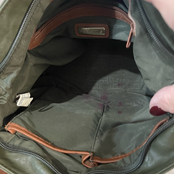 Rosetti Green and Brown Messenger Bag - Picture 10 of 11